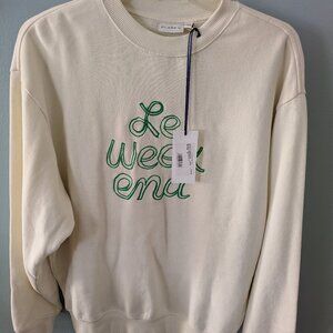 Clare V Le Weekend Oversized Sweateshirt xs